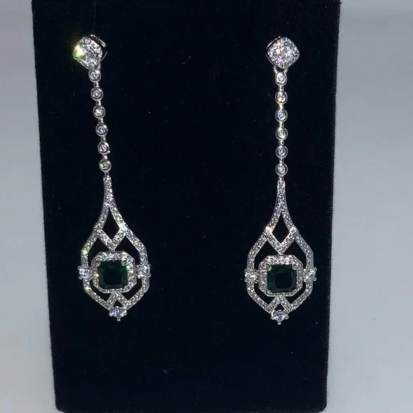 2ct Art Deco Earrings